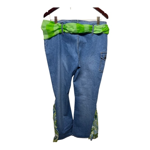 Y2K does 60’s Flared Up cycled Denim Jeans 15 - Picture 4 of 6